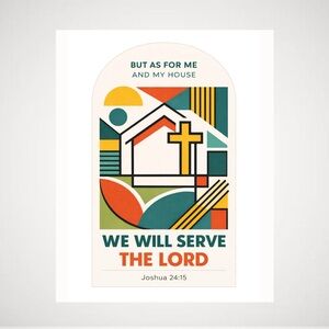 DDS Art Print, 8x10, Bible Verse, Paper Print, Unframed, House Series